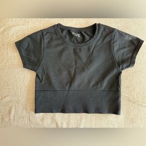 Aerie Offline Black Crop Top